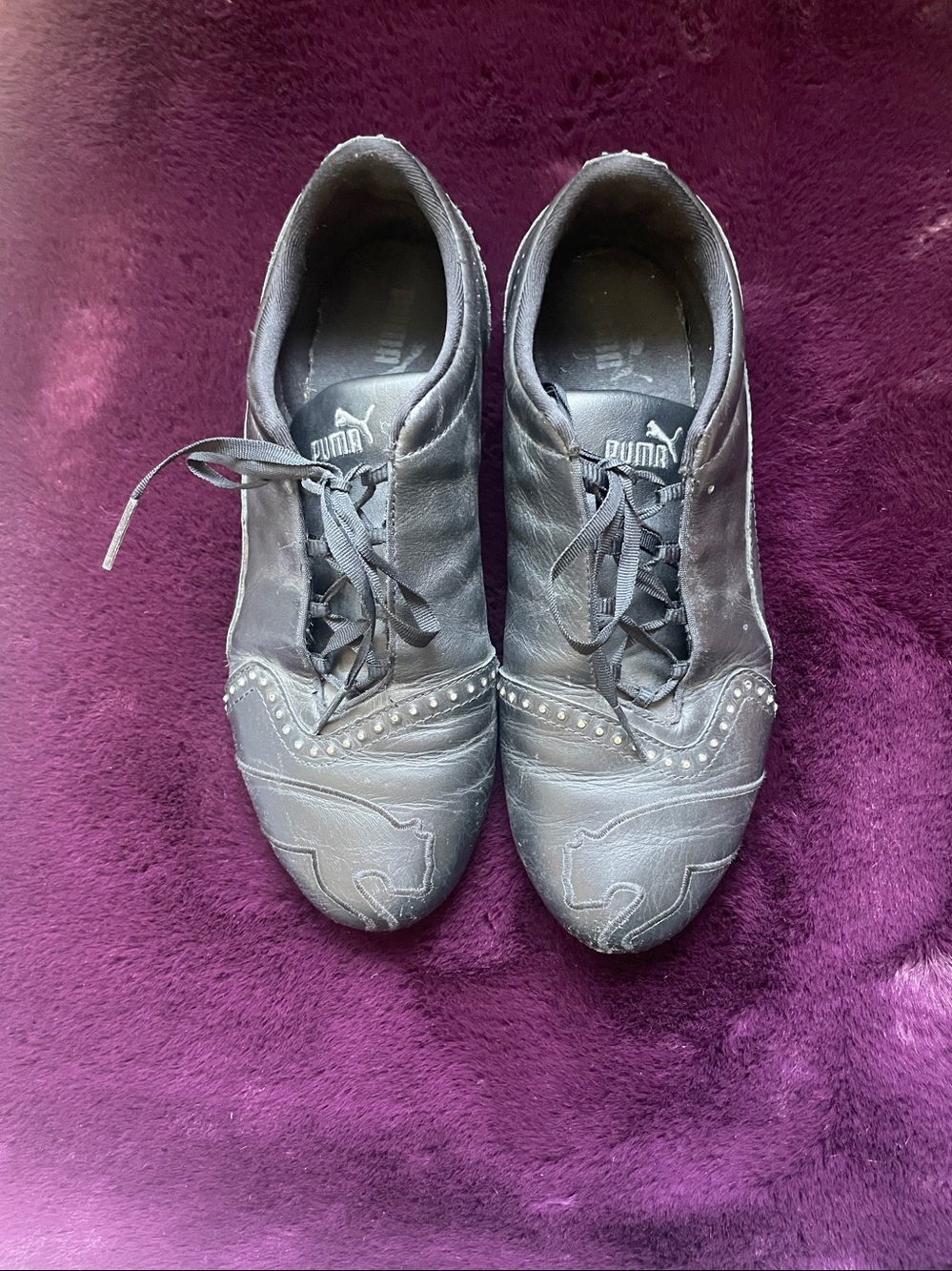 PUMA Studded Lace-Up Shoes